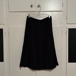 Cooperative Black Pleated Midi Skirt